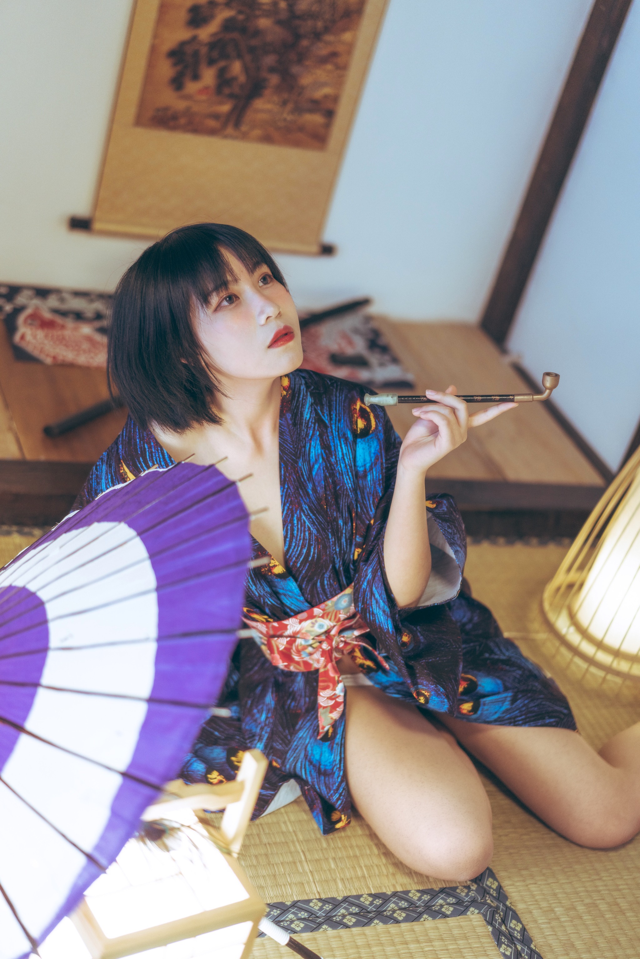逐月 - NO.019 Su  孔雀和服 [39P]-XikXak
